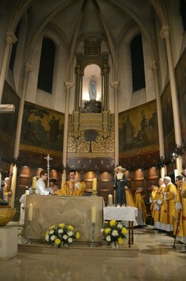Inauguration solennelle de la statue de Sainte Catherine Labouré