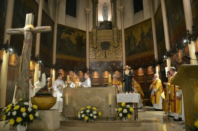 Inauguration solennelle de la statue de Sainte Catherine Labouré