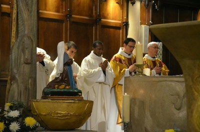 Inauguration solennelle de la statue de Sainte Catherine Labouré