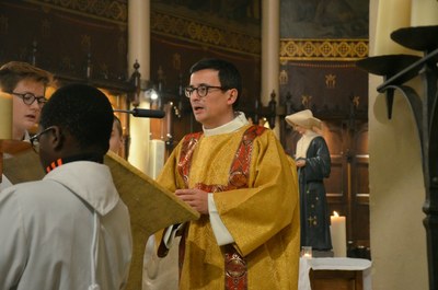 Inauguration solennelle de la statue de Sainte Catherine Labouré