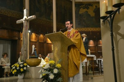 Inauguration solennelle de la statue de Sainte Catherine Labouré