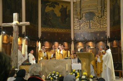 Inauguration solennelle de la statue de Sainte Catherine Labouré
