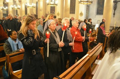 Inauguration solennelle de la statue de Sainte Catherine Labouré