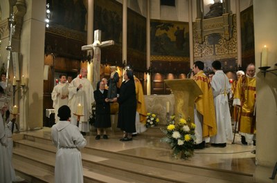 Inauguration solennelle de la statue de Sainte Catherine Labouré