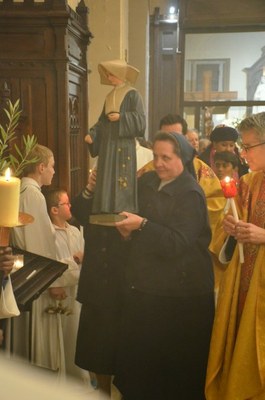 Inauguration solennelle de la statue de Sainte Catherine Labouré