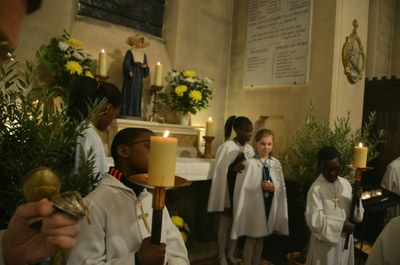 Inauguration solennelle de la statue de Sainte Catherine Labouré