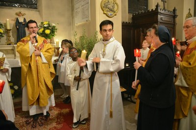 Inauguration solennelle de la statue de Sainte Catherine Labouré