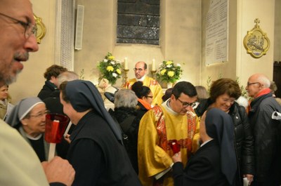 Inauguration solennelle de la statue de Sainte Catherine Labouré