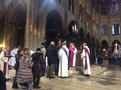 Appel décisif des catéchumènes  à Notre Dame de Paris ce samedi 4 mars 2017