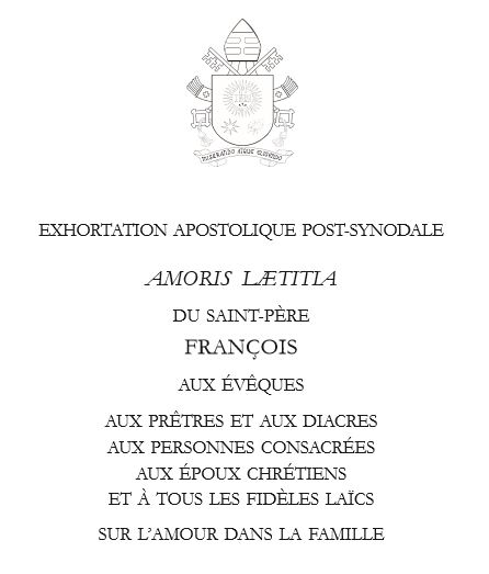 exhortation amoris laeticia