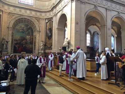 Appel décisif des catéchumènes collégiens et lycéens de notre paroisse en l'église saint Roch 