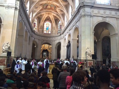 Appel décisif des catéchumènes collégiens et lycéens de notre paroisse en l'église saint Roch 