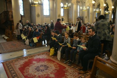 Appel décisif des enfants du primaire du catéchuménat jeune 