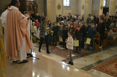 Appel décisif des enfants du primaire du catéchuménat jeune 
