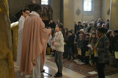 Appel décisif des enfants du primaire du catéchuménat jeune 