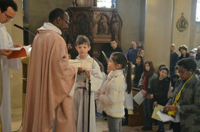 Appel décisif des enfants du primaire du catéchuménat jeune 
