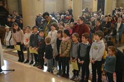 Appel décisif des enfants du primaire du catéchuménat jeune 