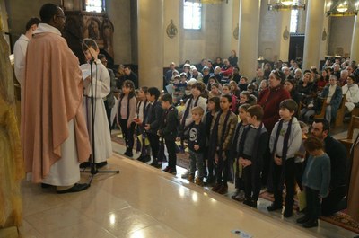 Appel décisif des enfants du primaire du catéchuménat jeune 