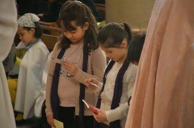 Appel décisif des enfants du primaire du catéchuménat jeune 