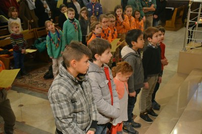 Messe des familles avec l'entrée en catéchuménat