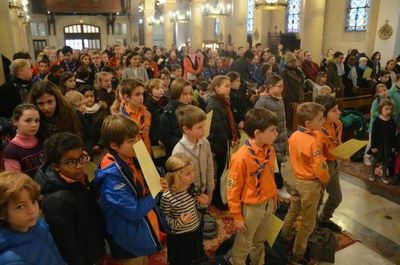 Messe des familles avec l'entrée en catéchuménat