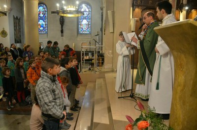 Messe des familles avec l'entrée en catéchuménat