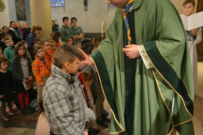 Messe des familles avec l'entrée en catéchuménat