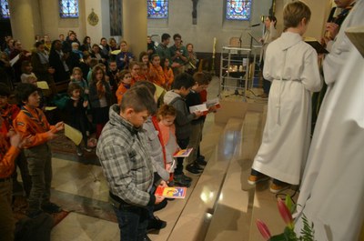 Messe des familles avec l'entrée en catéchuménat