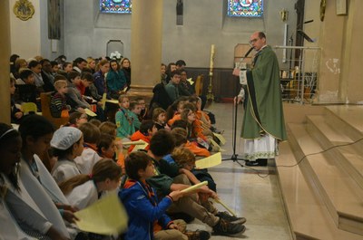 Messe des familles avec l'entrée en catéchuménat