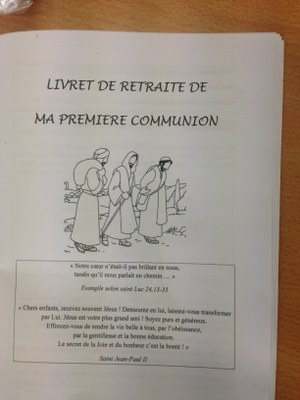 Retraite de préparation au baptême et à la première communion