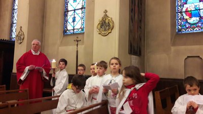 Chemin de Croix avec les enfants du catéchisme