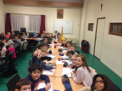 Décoration de la salle Olmer pour la Saint Nicolas