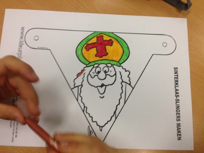 Décoration de la salle Olmer pour la Saint Nicolas