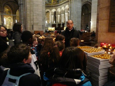 Pèlerinage au Sacré Coeur de Montmartre pour les enfants du CM1