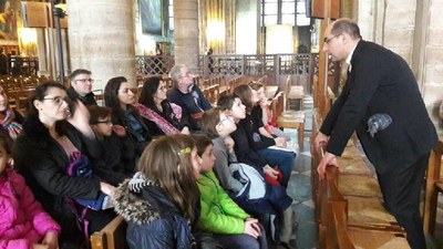 Pèlerinage des CM2 du catéchisme à Notre Dame 