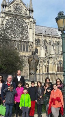 Pèlerinage des CM2 du catéchisme à Notre Dame 