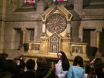 Sortie des CM1 du catéchisme au Sacré Coeur 