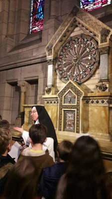 Sortie des CM1 du catéchisme au Sacré Coeur 