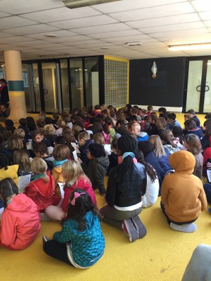 Bénédiction de la cour de l'école de l'Immaculée Conception