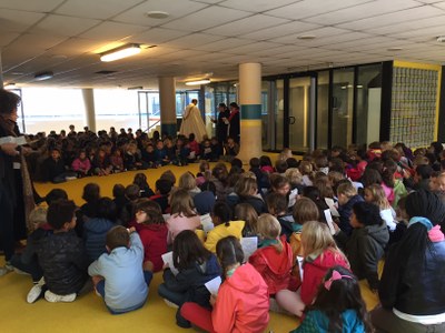 Bénédiction de la cour de l'école de l'Immaculée Conception