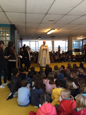 Bénédiction de la cour de l'école de l'Immaculée Conception