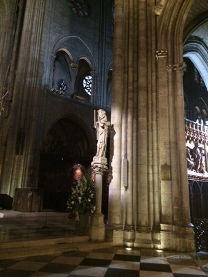 Pèlerinage d'une classe de CM2 de l'Immaculée Conception à Notre-Dame de Paris...