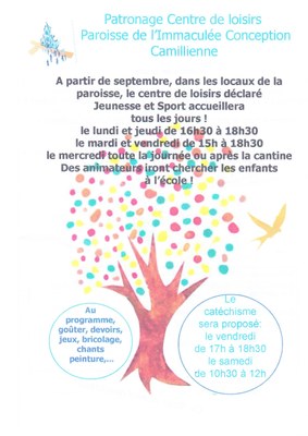 Patronage Centre de loisirs 2016-2017