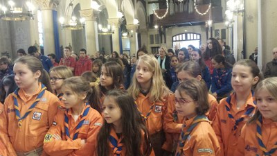 Messe des familles et rétrospective du groupe scout