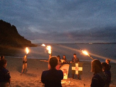 Promesses des guides sur la plage de Tremel en Bretagne