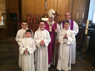 Servants de l'Immaculée Conception venus aider le Cardinal Vingt-Trois