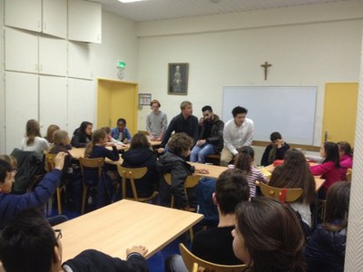 Adoration du Saint Sacrement vendredi 29 janvier avec les 6e et 5e