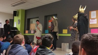 1er jour du camp de l'aumônerie à Saint Laurent sur Sèvres en Vendée 