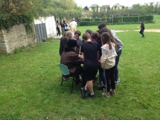 1er jour du camp de l'aumônerie à Douvres la Délivrande