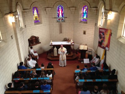 1er jour du camp de l'aumônerie à Douvres la Délivrande